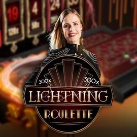 Lightning Roulette logo by Evolution at Spinstein Casino