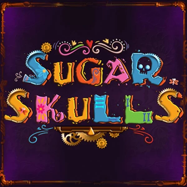 Slots logo of Sugar Skulls from Booming Games at Spinstein Casino